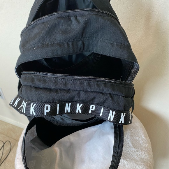 PINK Black/White & Grey Backpack - Picture 7 of 13